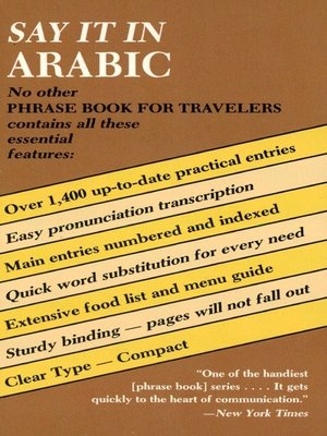 cover image of Say It in Arabic